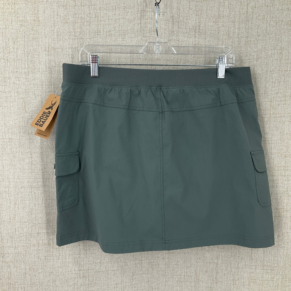 Eddie Bauer Christine Skort Women XL Balsam‎ Green Cargo Hiking Gorpcore NEW - Picture 2 of 11
